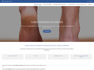 www.clinicapodologicapulido.com snapshot