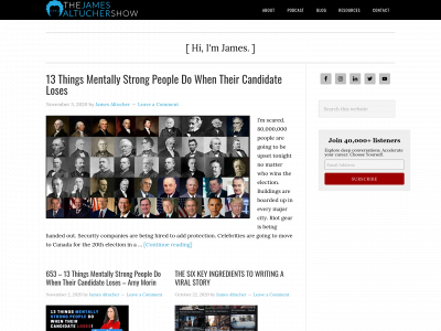thejamesaltuchershow.com snapshot