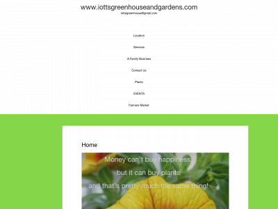 iottsgreenhouseandgardens.com snapshot