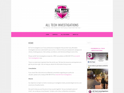 alltechinvestigations.com snapshot