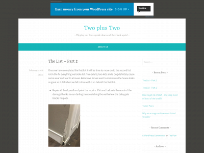 twoplustwo.blog snapshot