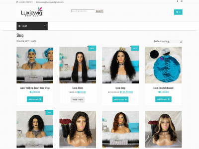 luxiewigboutique.co snapshot