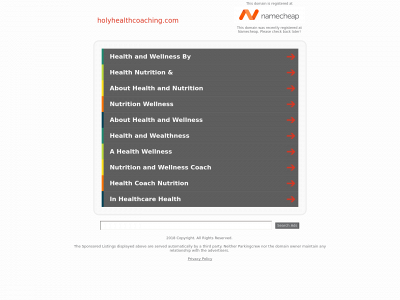 holyhealthcoaching.com snapshot