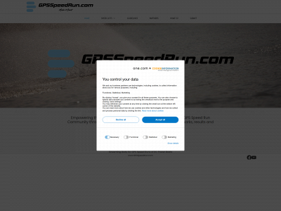 gpsspeedrun.com snapshot