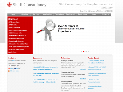 shaficonsultancy.com snapshot