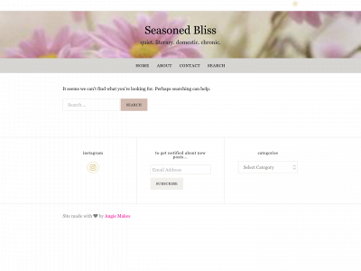 seasonedbliss.com snapshot