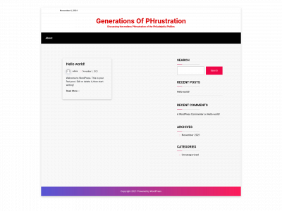 phrustration.com snapshot