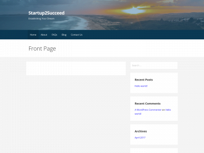 startup2succeed.com snapshot