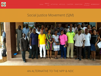 socialjusticemovement.org snapshot