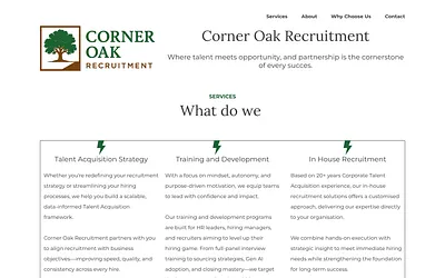 corneroakrecruitment.nl snapshot