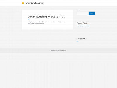 exceptionaljournal.com snapshot