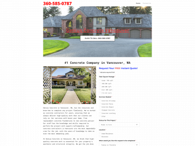 www.concretecontractorsofvancouver.com snapshot