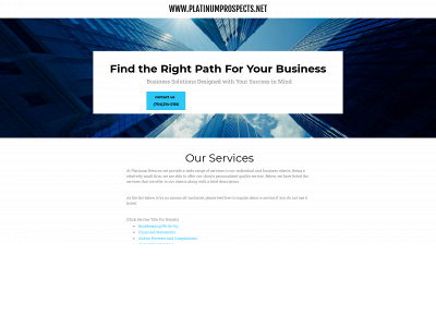 www.platinumprospects.net snapshot