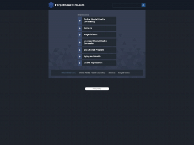 forgetmenotlink.com snapshot