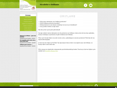 nicolette-oriflame.nl snapshot