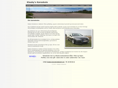 klaabys-koereskole.dk snapshot