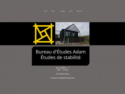 patrickadam.be snapshot