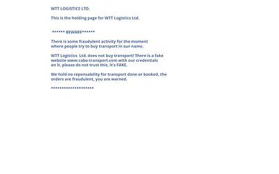 wttlogistics.com snapshot