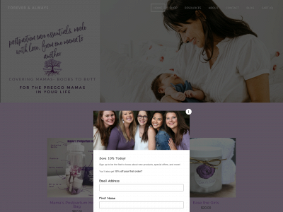 www.foreverandalwaysmamas.com snapshot