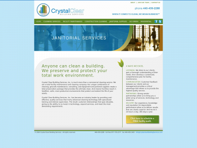 crystalclearbuildingservices.com snapshot