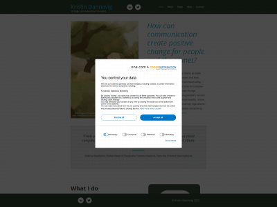 kristindannevig.com snapshot