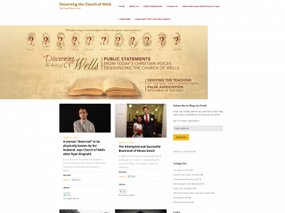 thechurchofwells.org snapshot