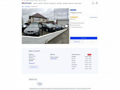 oreganmotors.co.uk snapshot
