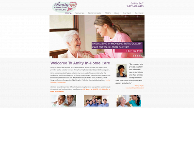 amityinhomecare.com snapshot