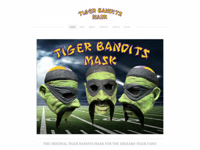 www.tigerbanditsmask.com snapshot