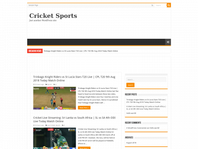 cricketweb.site snapshot