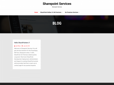 sharepointservicesonline.com snapshot