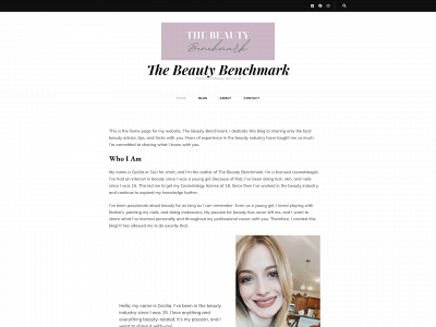 thebeautybenchmark.com snapshot