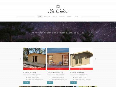 www.siscabins.com.au snapshot