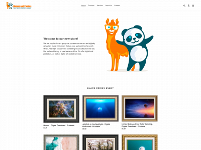 llamasandpandas.com snapshot