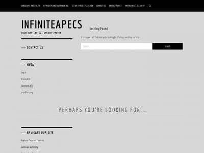 infiniteapecs.com snapshot
