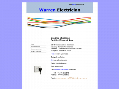 warrenelectrician.co.uk snapshot