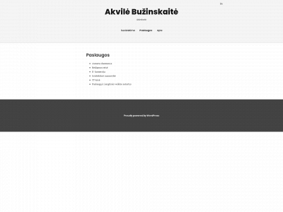 buzinskaite.lt snapshot
