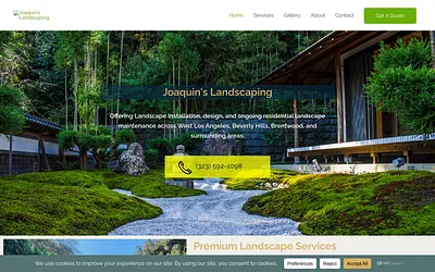 joaquinslandscaping.com snapshot