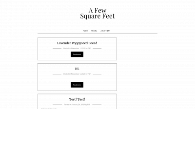 vicinityofafewsquarefeet.com snapshot