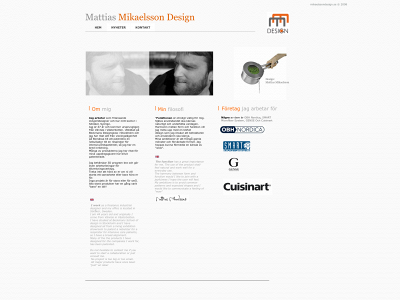 mikaelssondesign.se snapshot