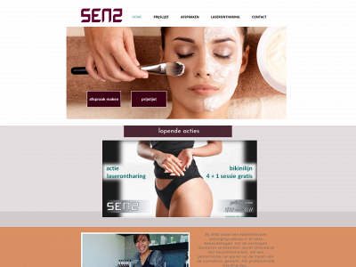 senzbeauty.be snapshot