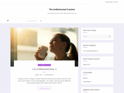 theunmotivatedcreative.com snapshot