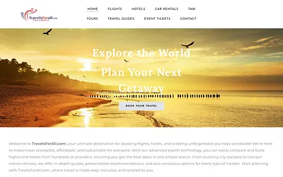 www.travelsforall.com snapshot