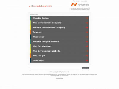 wellonswebdesign.com snapshot