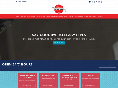 chicagoseweranddrainpros.com snapshot
