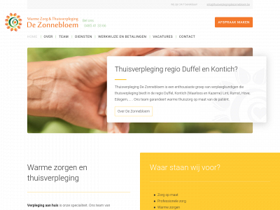 thuisverplegingdezonnebloem.be snapshot