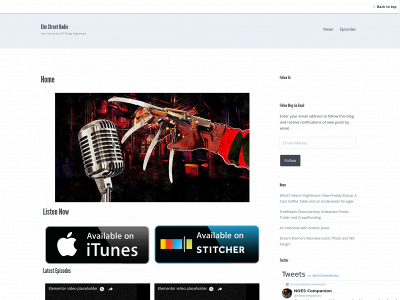elmstreetradio.com snapshot