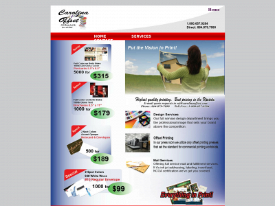 carolinaoffset.com snapshot