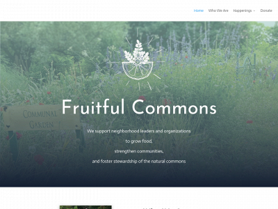 fruitfulcommons.org snapshot