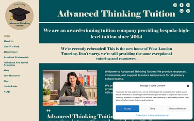 advancedthinkingtuition.co.uk snapshot